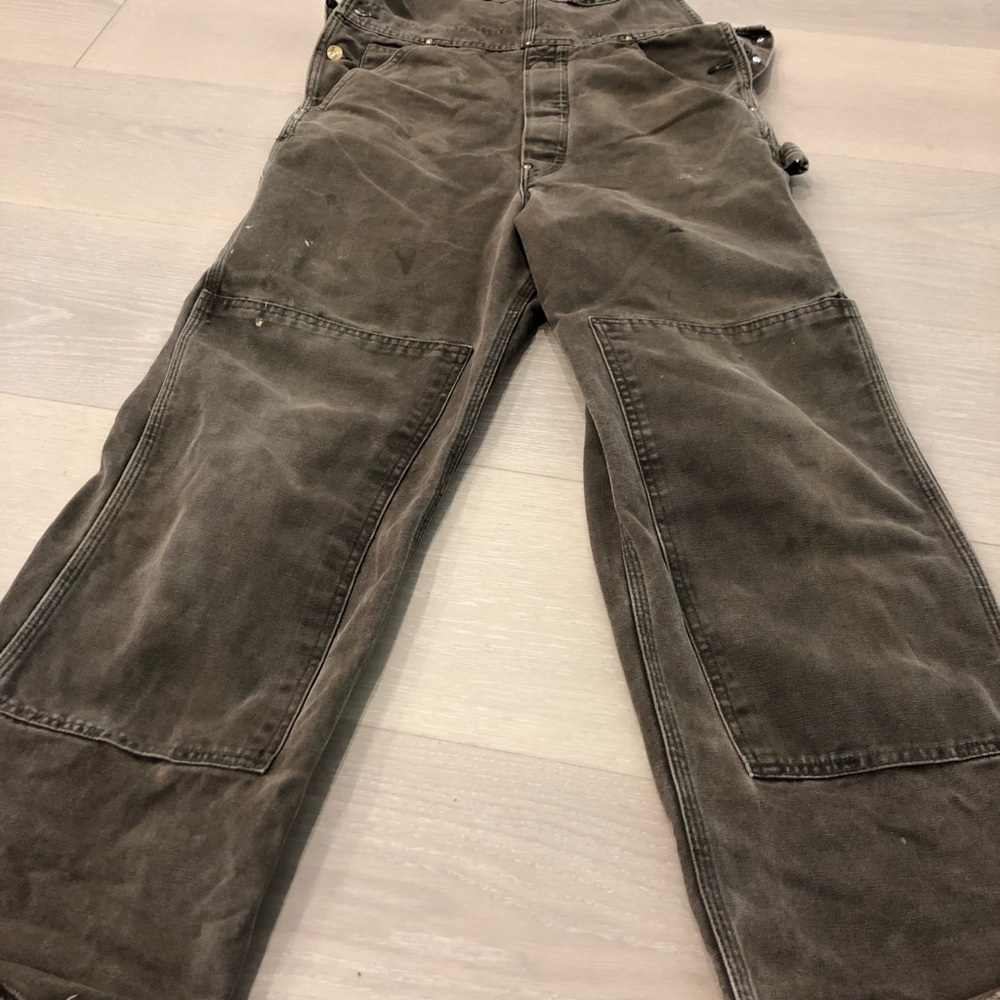 Carhartt Brown Men’s Cargo Overalls - Picture 4 of 12